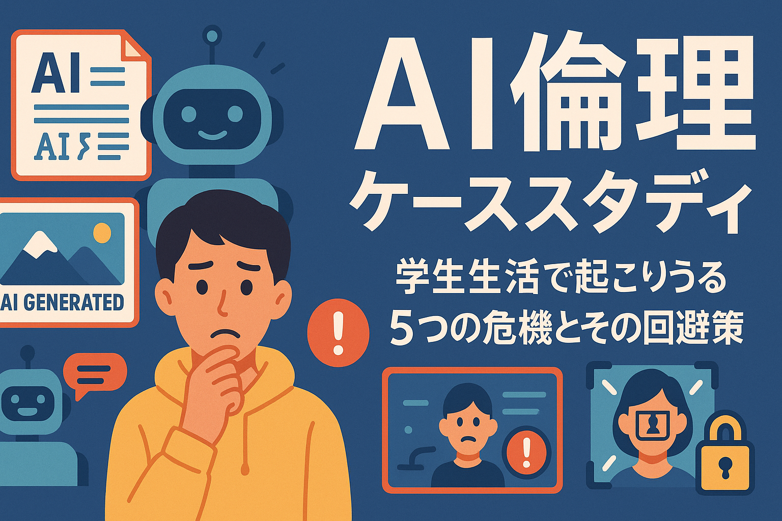 I倫理ケーススタディ――学生生活で起こりうる5つの危機とその回避策 のアイキャッチバナー