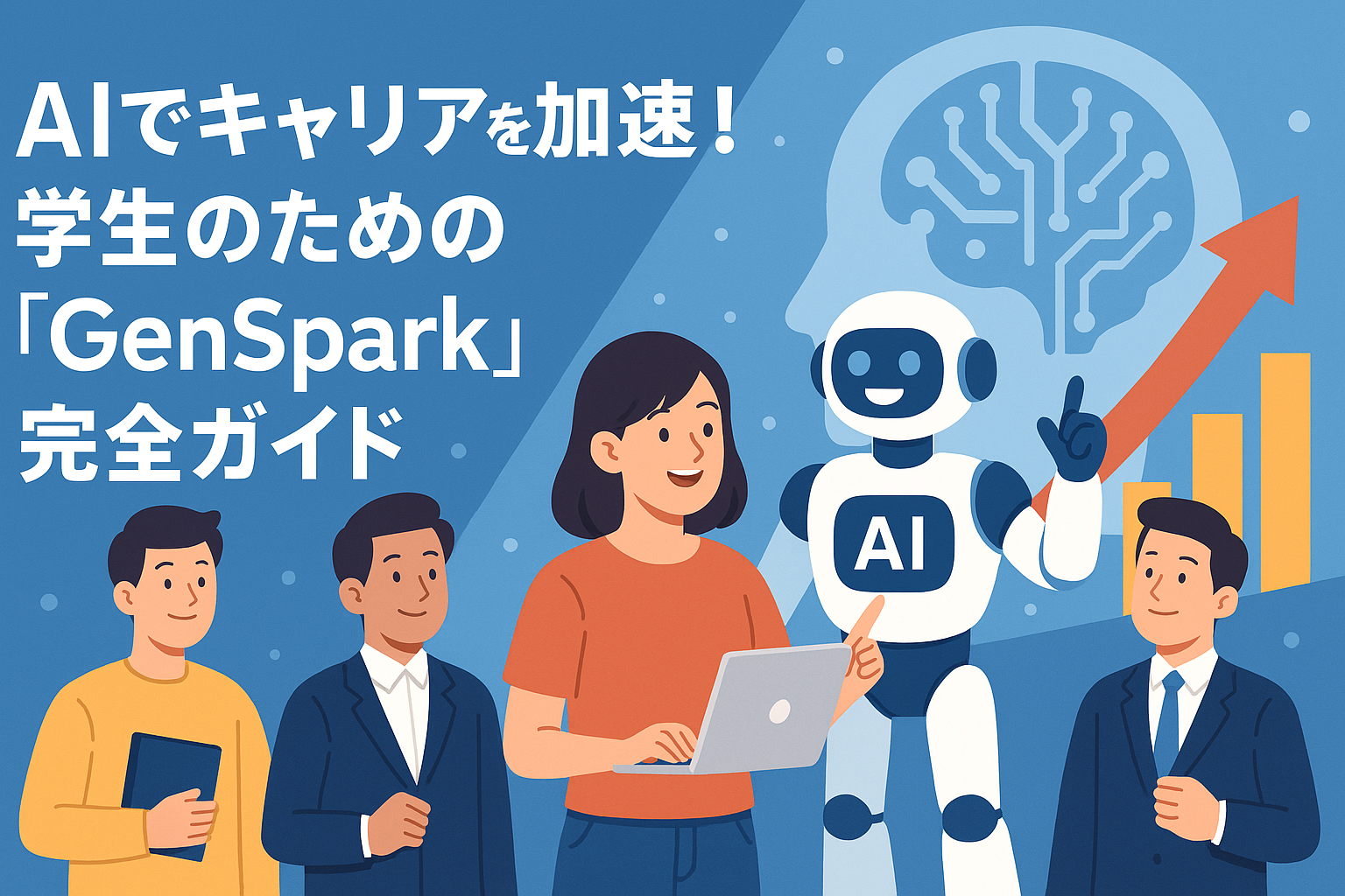 AIでキャリアを加速！学生のための『GenSpark』完全ガイド のアイキャッチバナー